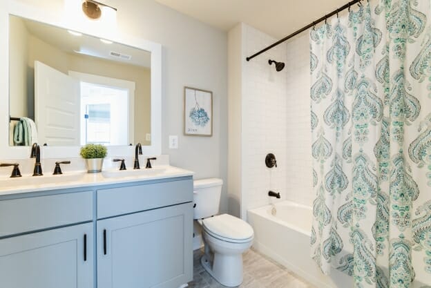 Roosevelt III Craftsman bathroom Greenspring Homes Maryland