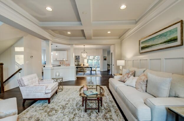 Roosevelt II Craftsman with Mudroom Family Room Greenspring Homes Maryland