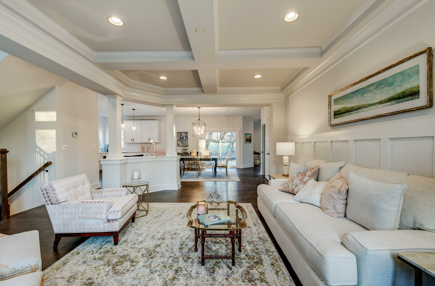Roosevelt II Craftsman with Mudroom Family Room Greenspring Homes Maryland