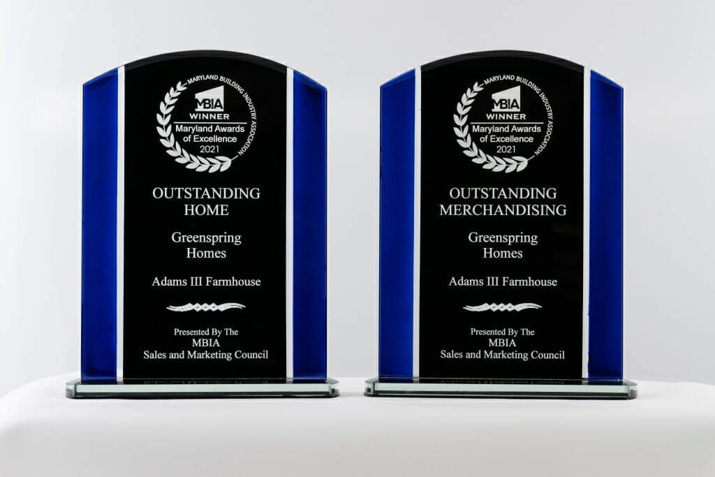 Maryland Building Industry Association Award of Excellence 2021 Adams III Farmhouse