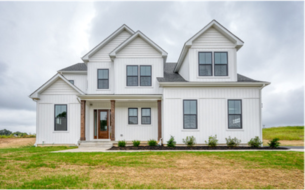 Exterior of the Sonoma Model custom home in Harford County