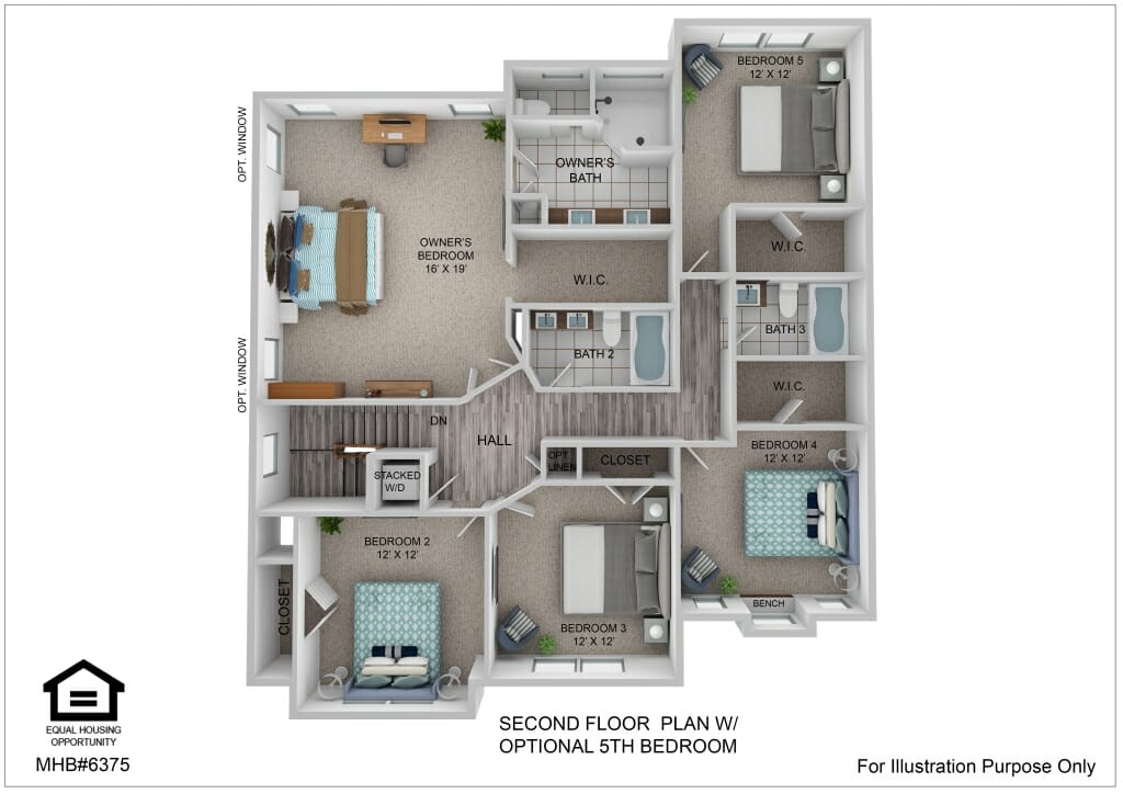 Opt. 5th Bedroom Roosevelt II Craftsman 23.05.15