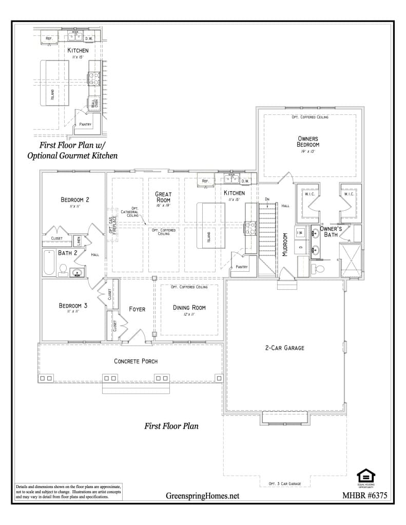 The Potomac Rancher First Floor Plan
