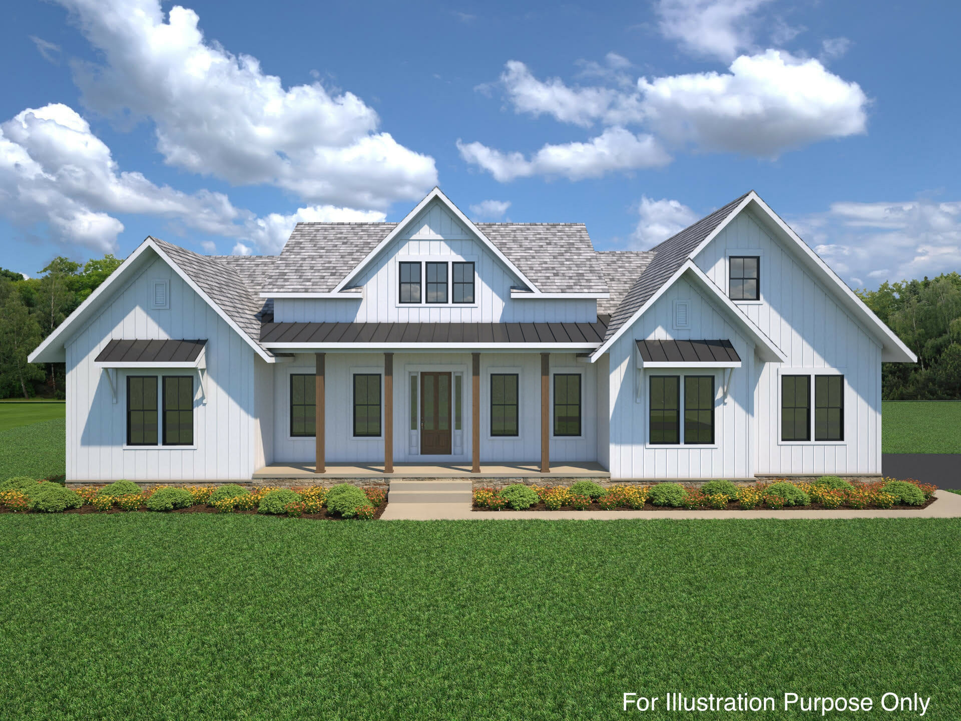 The Savannah front exterior illustration