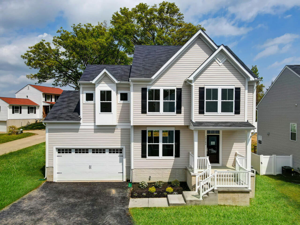 3218 A East Joppa Road front exterior July 2023