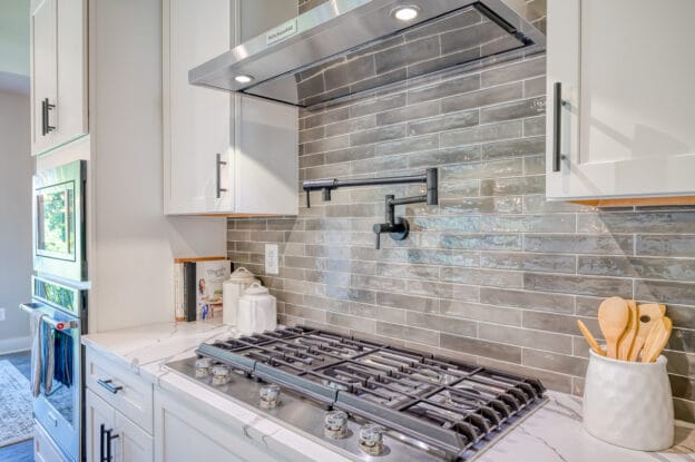 Kitchen range in new home
